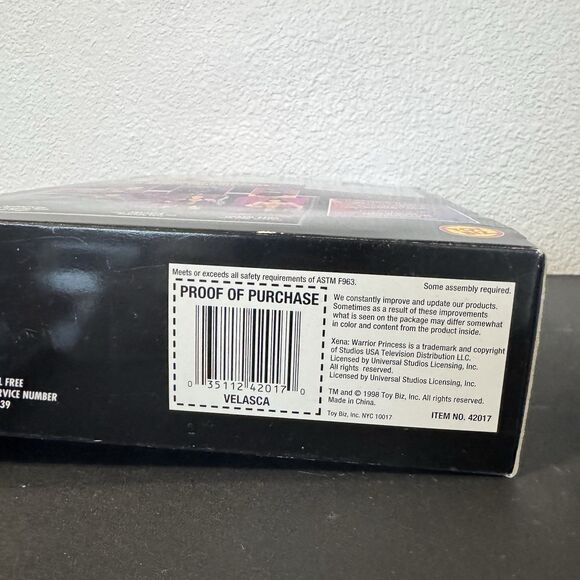 Lot of 2 Xena Action Figures Autolycus & Velasca Xena Warrior‎ Princess Vintage - Picture 3 of 3